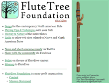 Tablet Screenshot of flutetree.org